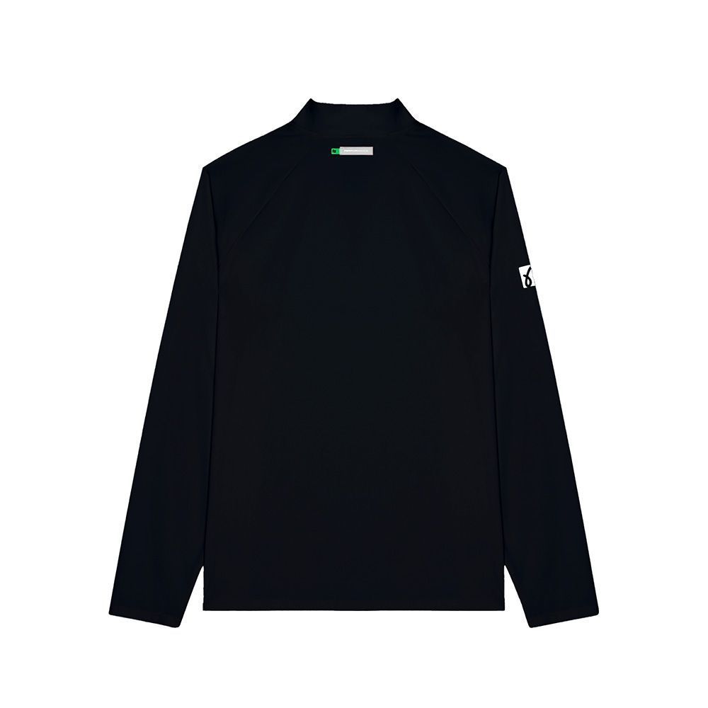 Spring and Autum Korean Malbon Golf Men's Outdoor Sports Lightweight Ice Silk Quick-Drying Half-Zip Long-Sleeved T-Shirt