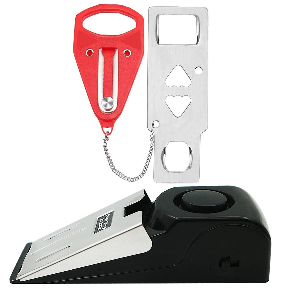 Door Stop Alarm Hotel Dormitory Anti-Theft Alarm Household Door Stopper Room Door Anti-Collision Door Stop Alarm