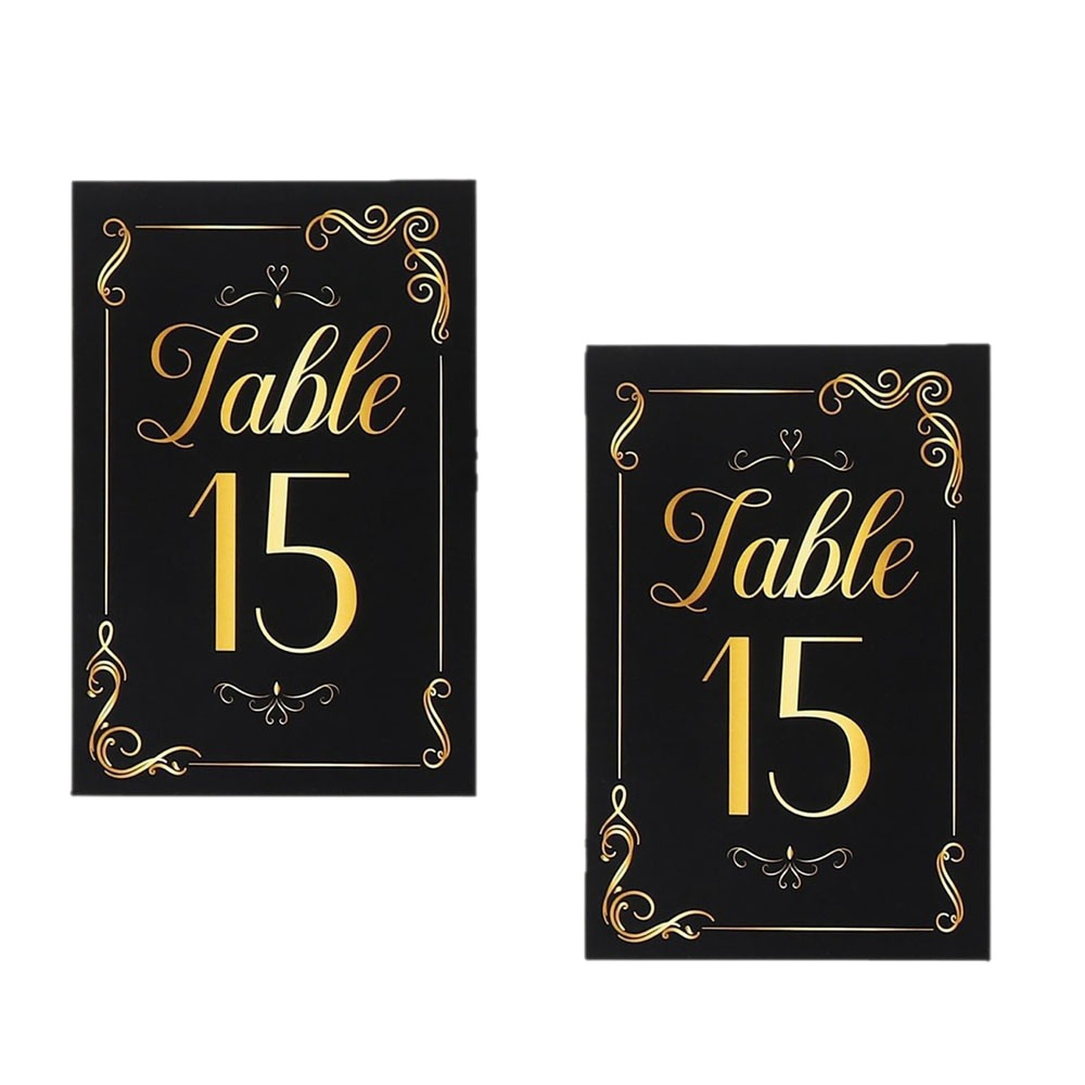 Cross-border New High-end Paper Seat Card Wedding Event Dining Table Wedding Party Banquet Birthday Table Number Logo