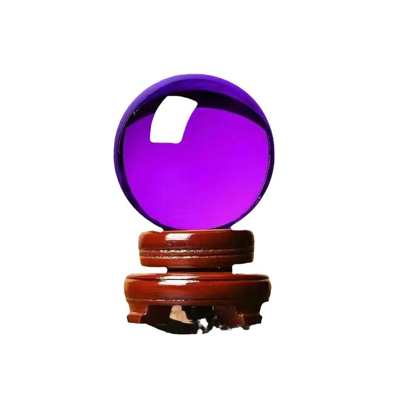 Purple Crystal Ball Fortune-making Feng Shui Ball Purple Qi Donglai Office Living Room Entrance Decorations Opening housewarming ornaments