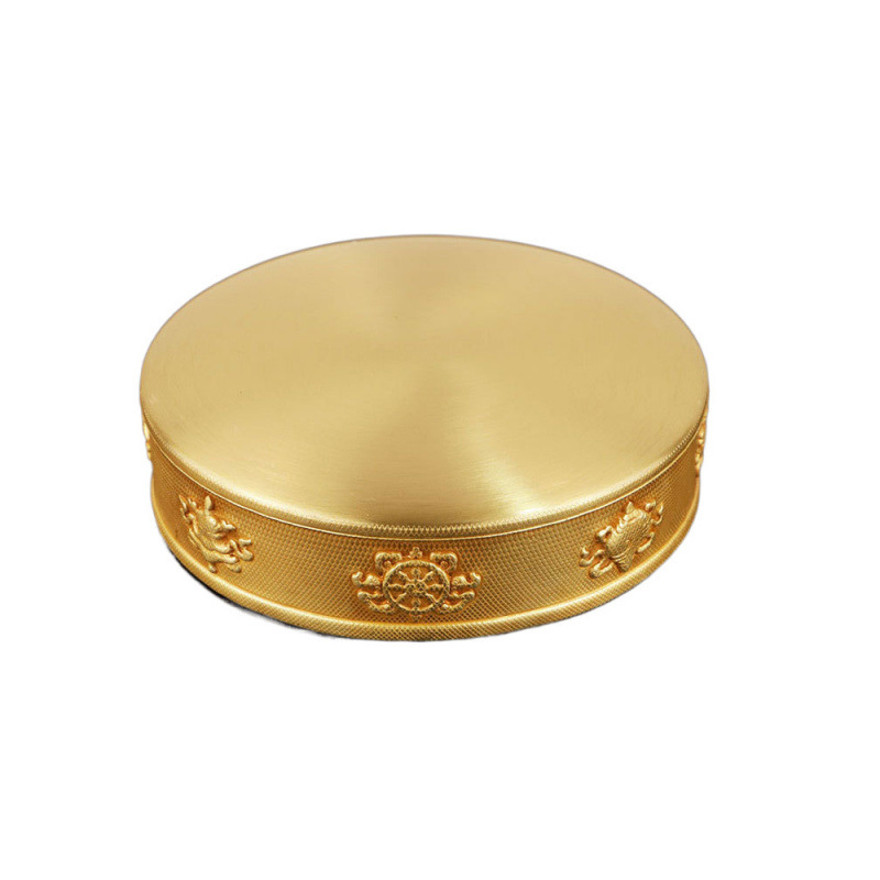 Pure Copper Mandala Plate, Preppy Design, Can Be Carried with You for Mandala Eight Auspicious Mandala Compass Small Mandala 10