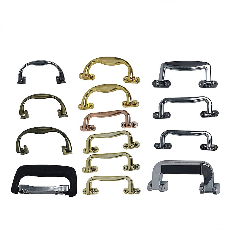 Customizable Water-Plated Uv-Plated New Material Plastic Electroplated Handle Luggage Gift Box Wooden Box with Screws and Color Matching