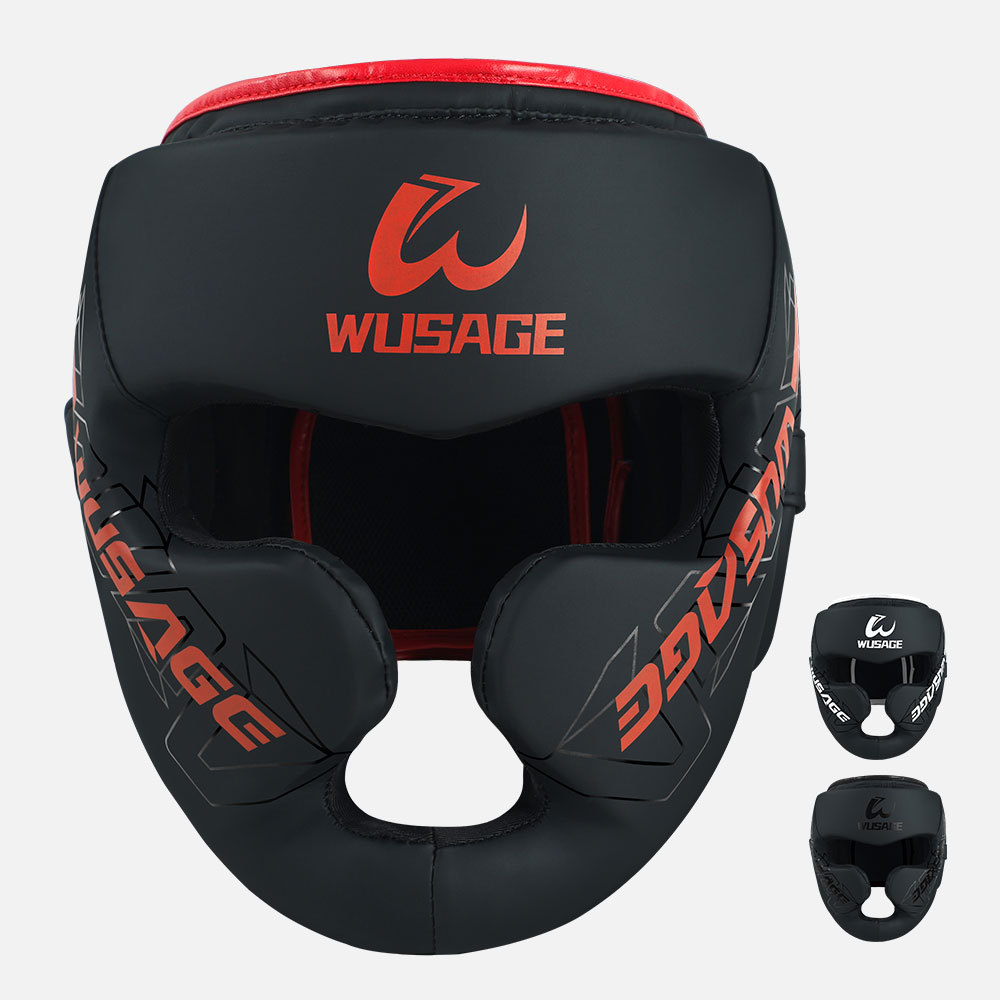 Boxing Helmet for Adults, Full Protection Monkey Face, Children's Sanda Head Guard, Muay Thai Face Guard, Fighting Protective Gear, Training Anti-Collision