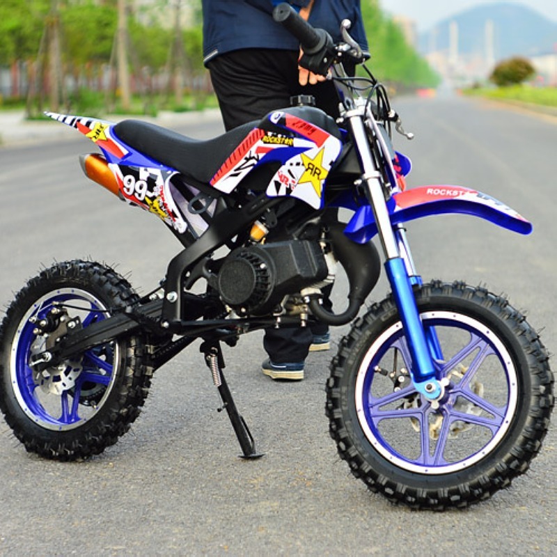 49Cc Kidsren's Motorcycle Mini Cr All-Terrain Small Off-Road Vehicle 2-Stroke 4-Stroke Beach Sports Car Off-Road Model