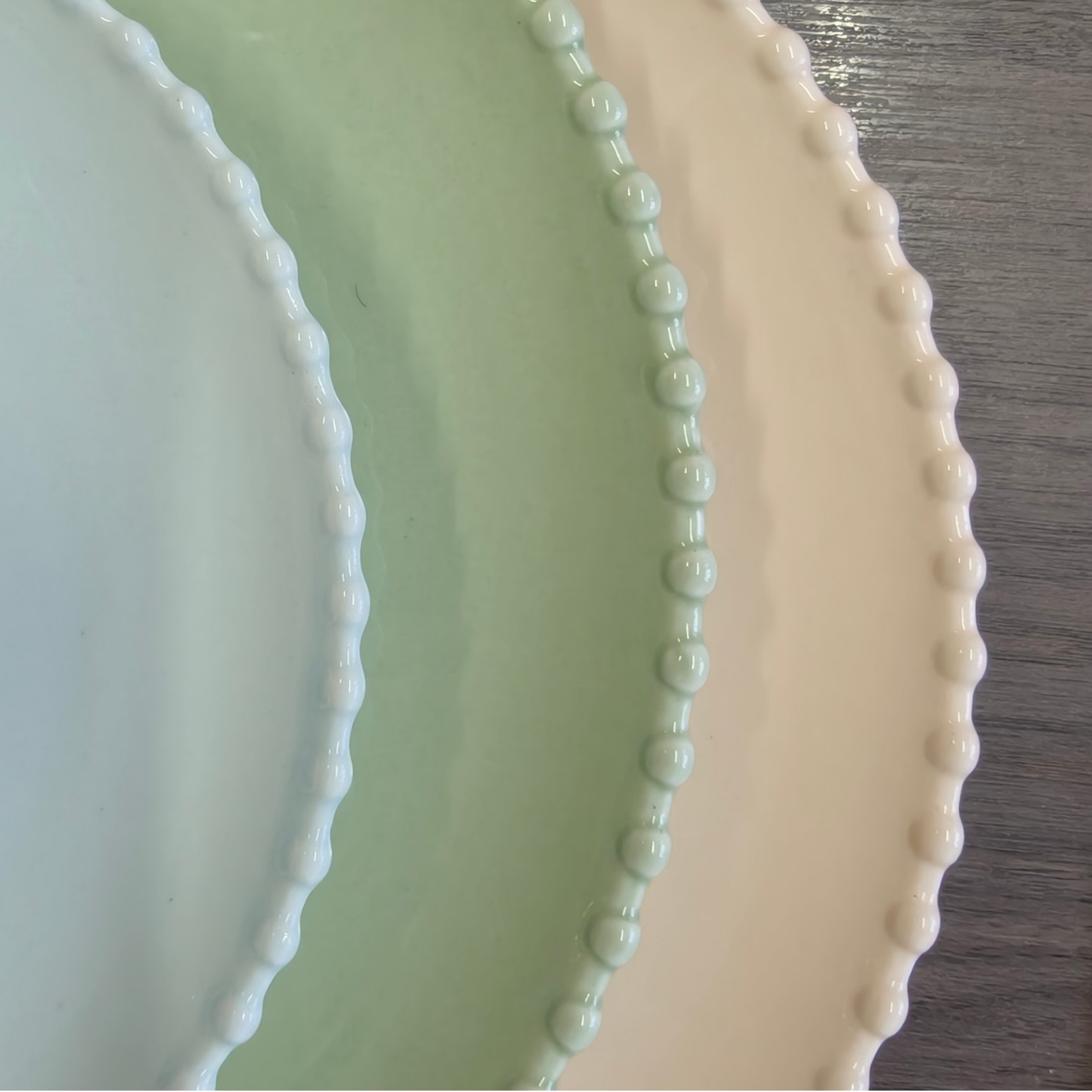 25-Year-Old Shanxi Shuozhou Simple Solid Color Daily Use Bead Tray Set White Porcelain