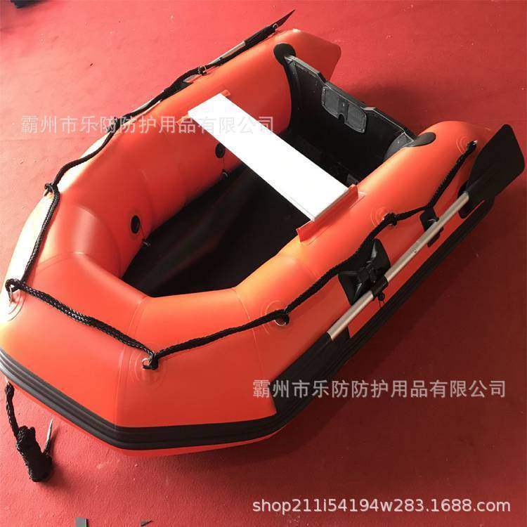 Inflatable Rubber Boat 4.3m Rescue Kayak Aluminum Alloy Bottom Rescue Patrol Boat Water Rescue Hovercraft