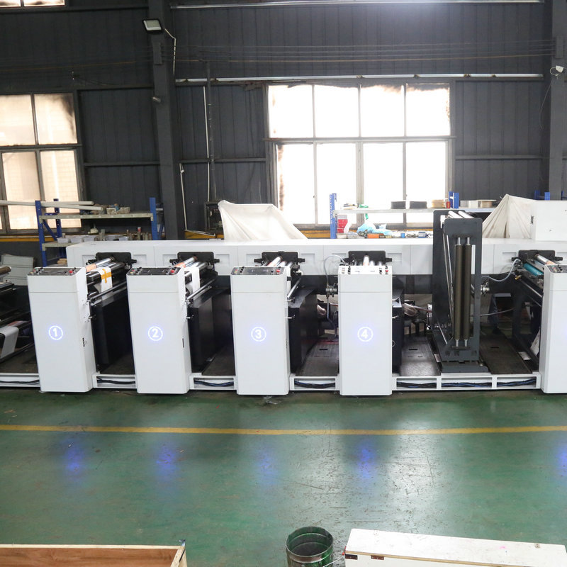 950MM petal flexographic printing machine five-color double-sided printing machine non-woven paper group flexographic printing machine