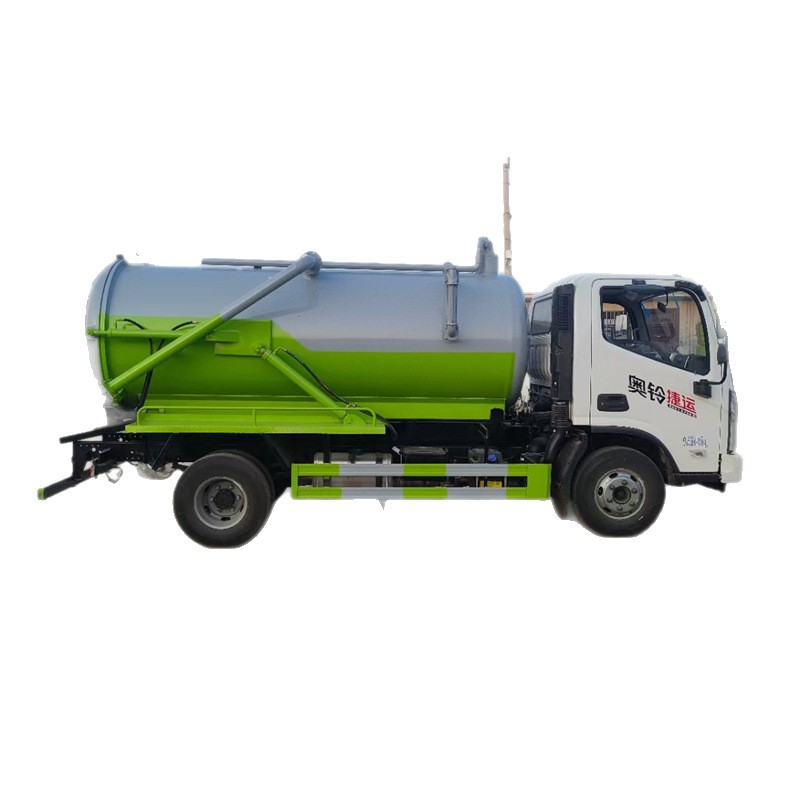 National Vi Foton Aoling 5-Cubic Meter Blue Plate Sewage Suction Truck Price Small Sewage Suction Truck Farm Sewage Pool Suction Truck