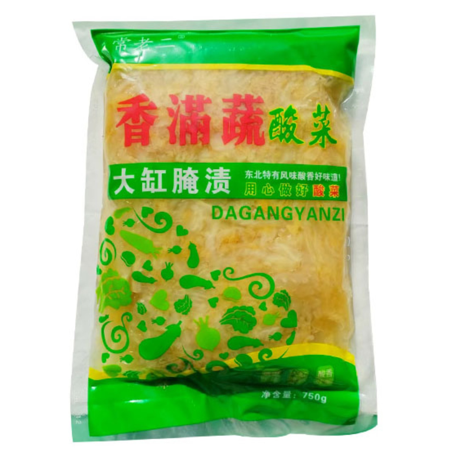 Shredded Sauerkraut, Authentic Sauerkraut, Chinese Cabbage Ingredients, Hand-Pickled 750g, Factory Direct Supply, Freshly Authentic Northeastern Sauerkraut