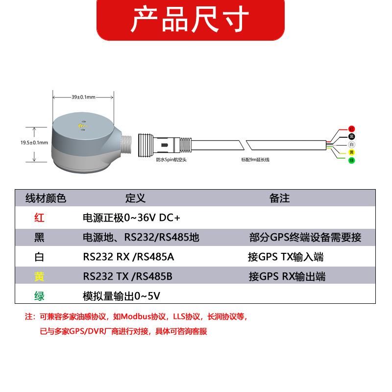 Municipal Sanitation Truck Fuel Consumption Monitoring Equipment Bluetooth All-In-One Ultrasonic Oil Level Sensor Ultrasonic Liquid Level Meter