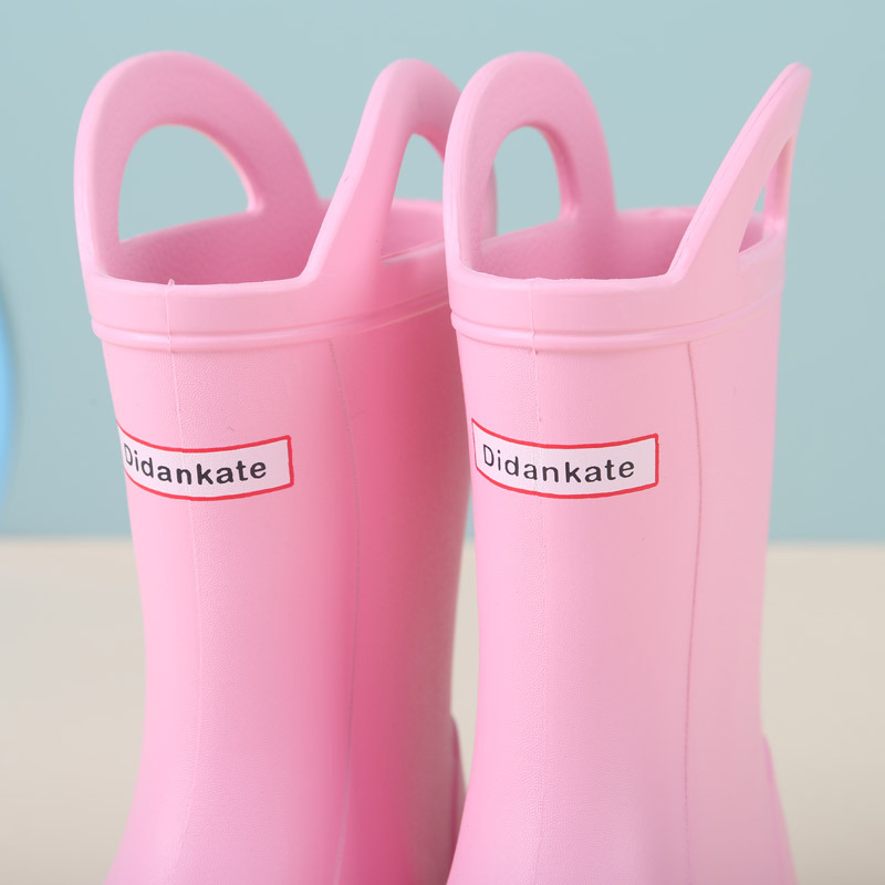 Baby Rain Boots Rubber Plastic Lightweight Non-Slip Boys and Girls Kindergarten Kidsren's Rain Boots Boys and Girls New Rain Boots