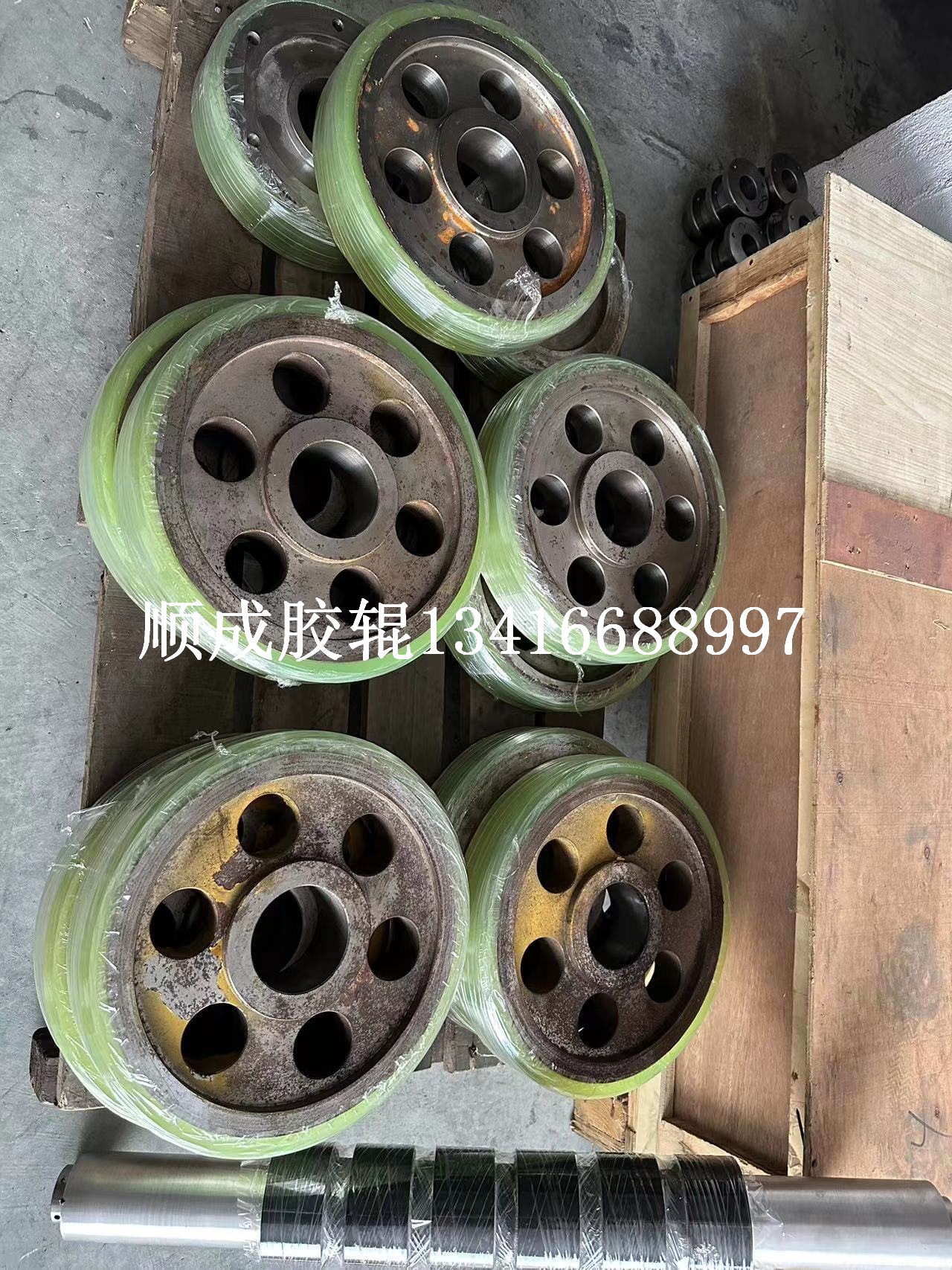 Polyurethane Rubber Roller, Rubber-coated PU Rubber-coated Wheel, Youli Rubber-coated Roller, Industrial Rubber Roller, Industrial Rubber Roller