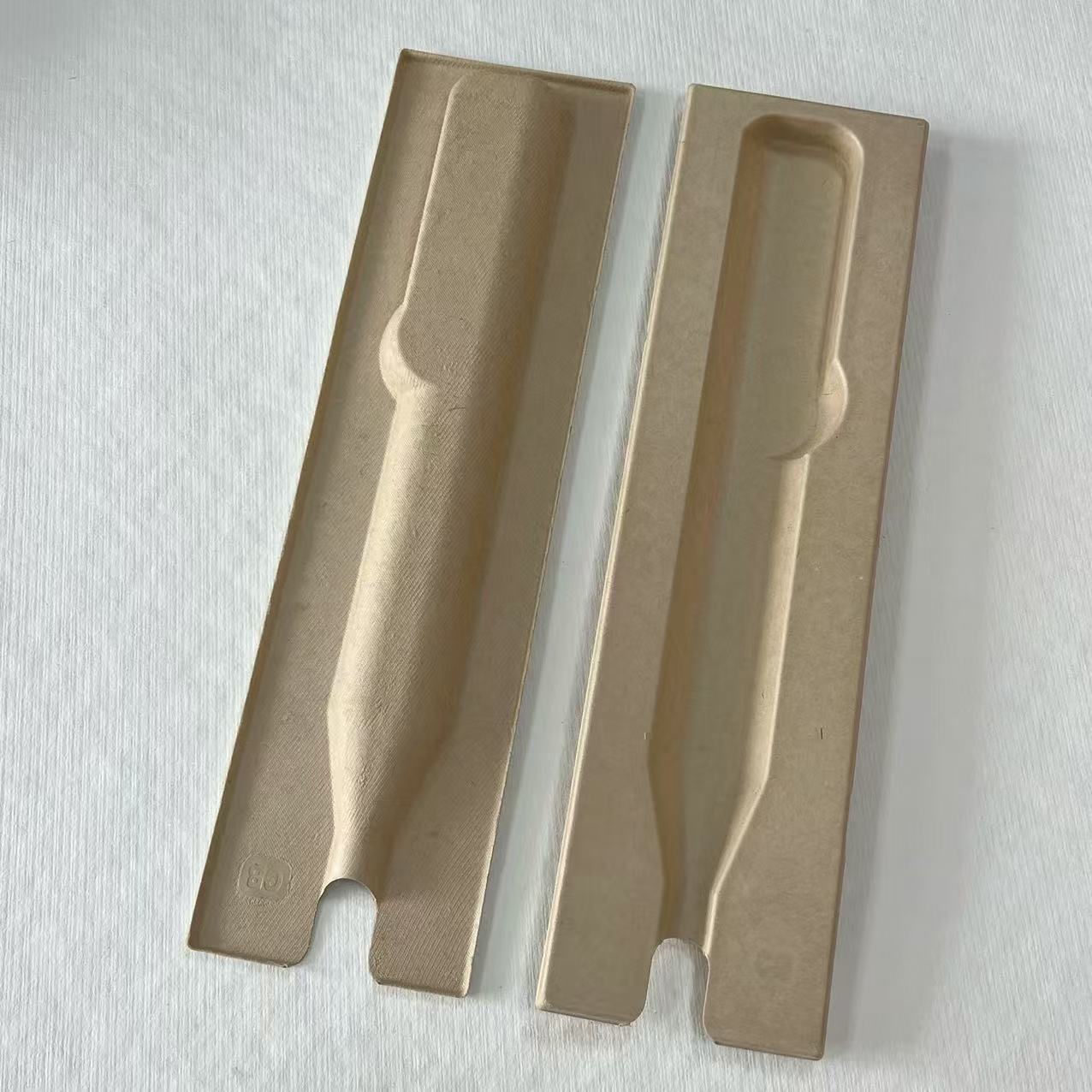 Paper Pulp Molding Manufacturer Comes with Drawings and Samples, Wet-Pressed Yellow Pulp Environmentally Friendly Material Shock-Proof and Drop-Proof Hairpin Paper Box Inner Tray