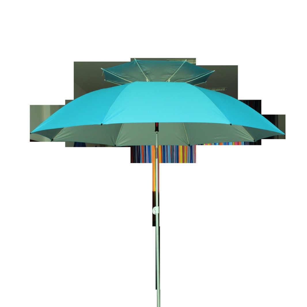 1.0m Double-Layer Umbrella, 210D Water Drop Oxford Cloth Silver Coating, Excellent Sun Protection, Windproof and Rainproof