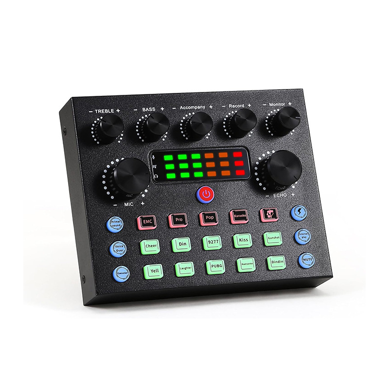 Cross-Border Hot Selling Soundcard V8S Live Broadcast with Sound Card Universal Equipment Set for Mobile Phones and Computers