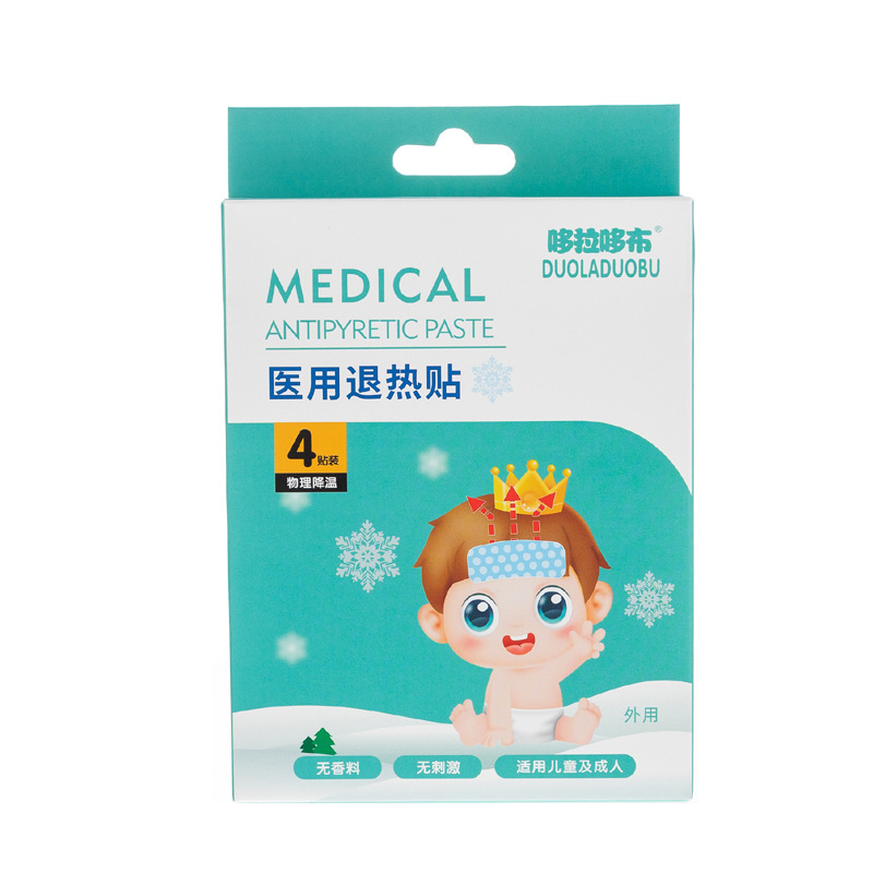 Doraemon cloth children's cooling stickers baby cooling stickers physical cooling stickers children's cooling Treasure 4 pieces pack 6233