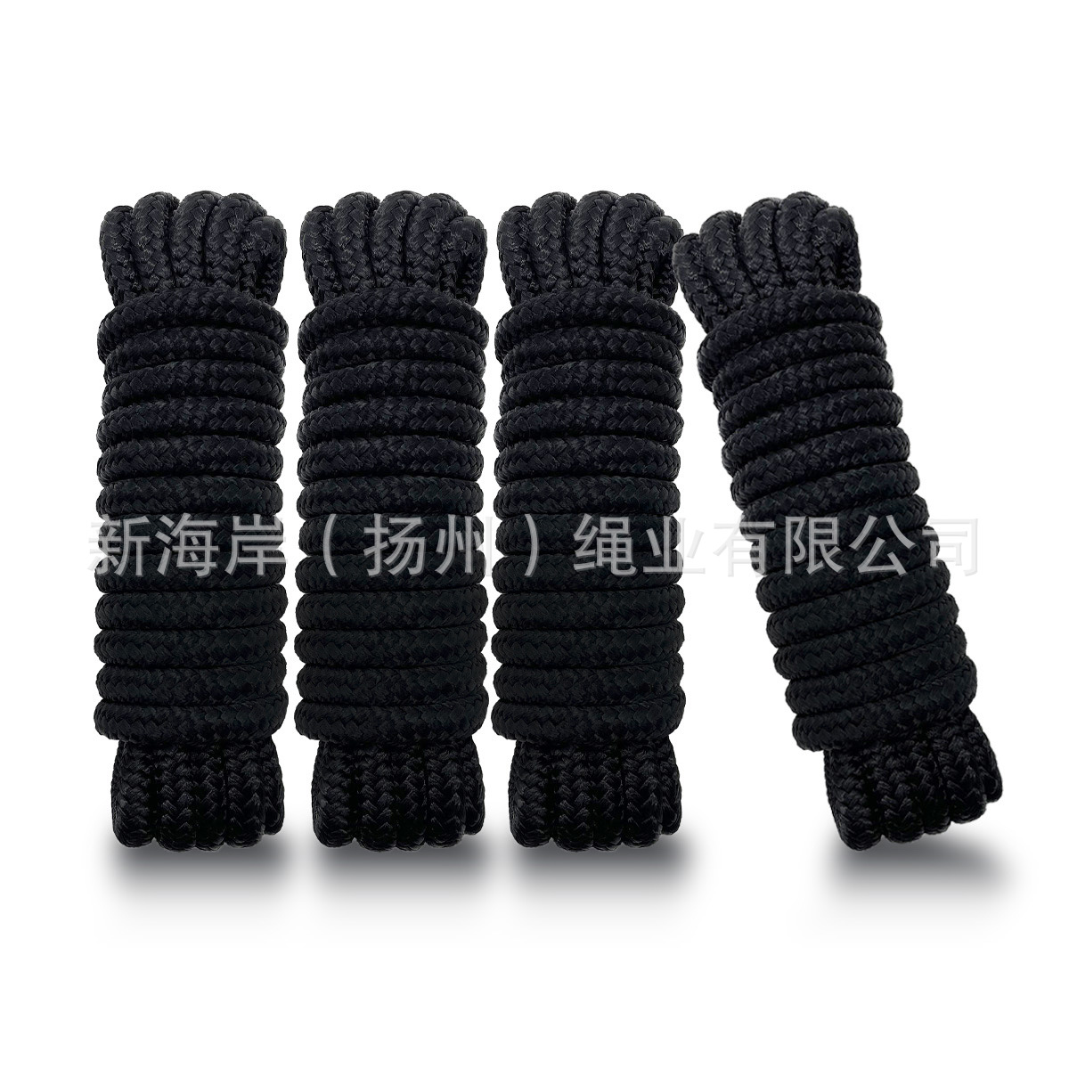 Морской кабель черного цвета, двойная оплетка из нейлона, кодовая повязка на голову, доковая линия 3/8 дюйма*15 футов