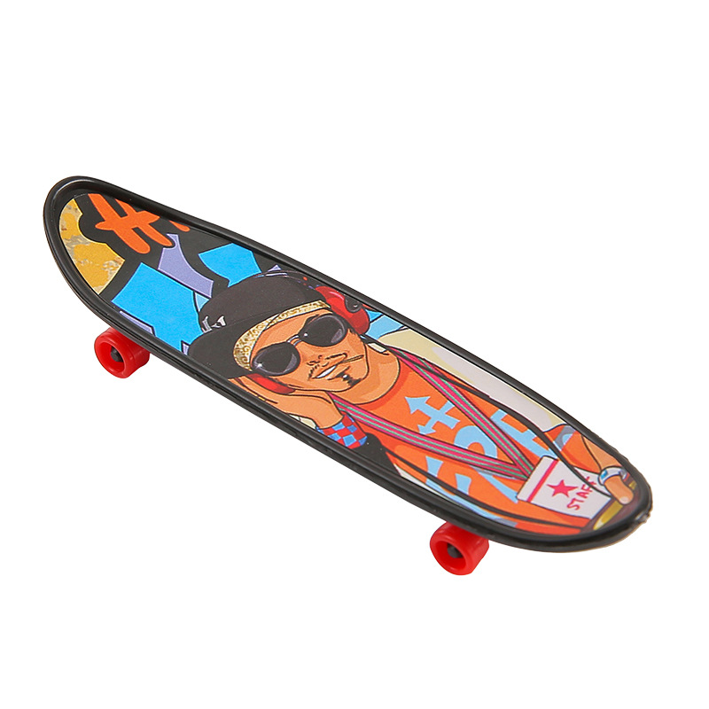 Finger skateboard mini plastic desktop children's toys wholesale stall Taobao AliExpress small gifts toys