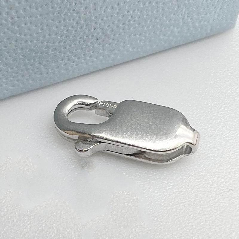 Genuine Pt950 Platinum Necklace Buckle Accessories White Golden Fishhook Buckle Lobster Buckle 3*8 4*10 Spring Buckle