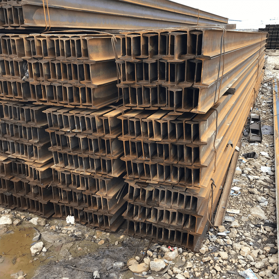 Guizhou I-Beam Steel Beam Steel Column Steel Structure Factory Direct Sales Sufficient in Stock Can Be Cut and Processed Hot Dip Galvanized