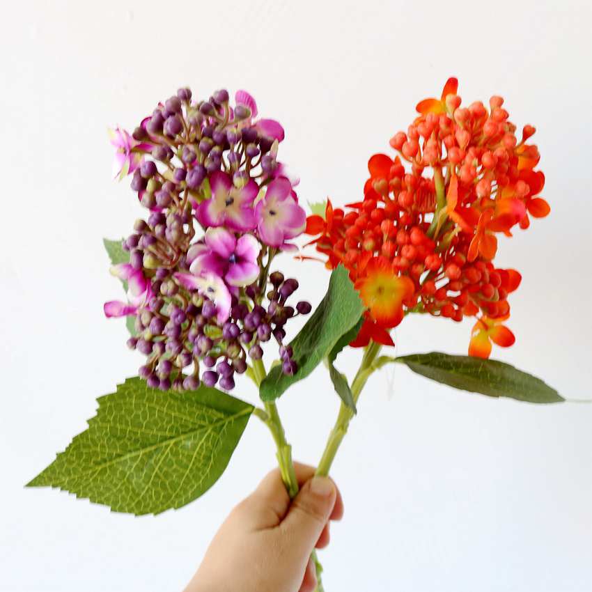 Симулированный одинокий цветок сирени, симулированный цветок, фальшивый цветок, гортензия, мягкое мебельное украшение, свадебные студийные фотопробы