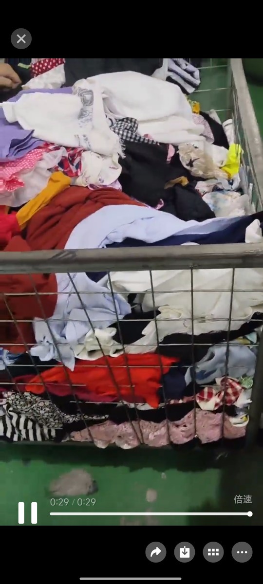 Second-Hand Clothes Old Export to Africa Cross-Border Supply Live Cotton Dress Short Girl Dress Cotton Dress