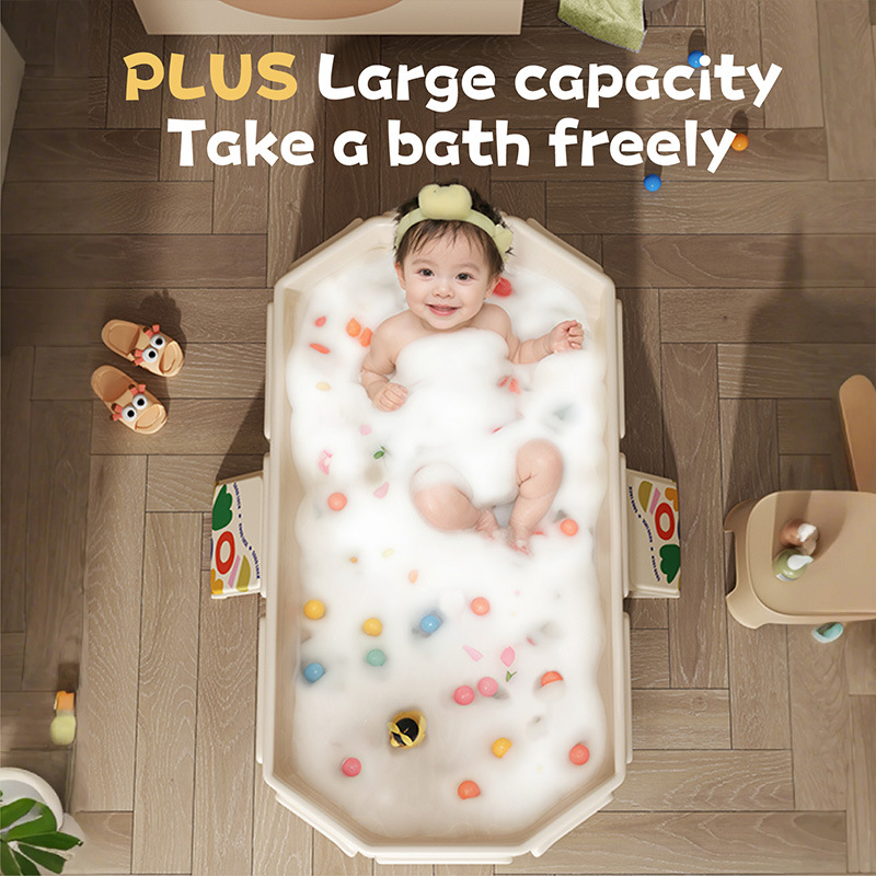 Indoor Foldable Bathtub Baby Bathtub Children's Bathtub Household Thickened Bathtub Baby Bathtub