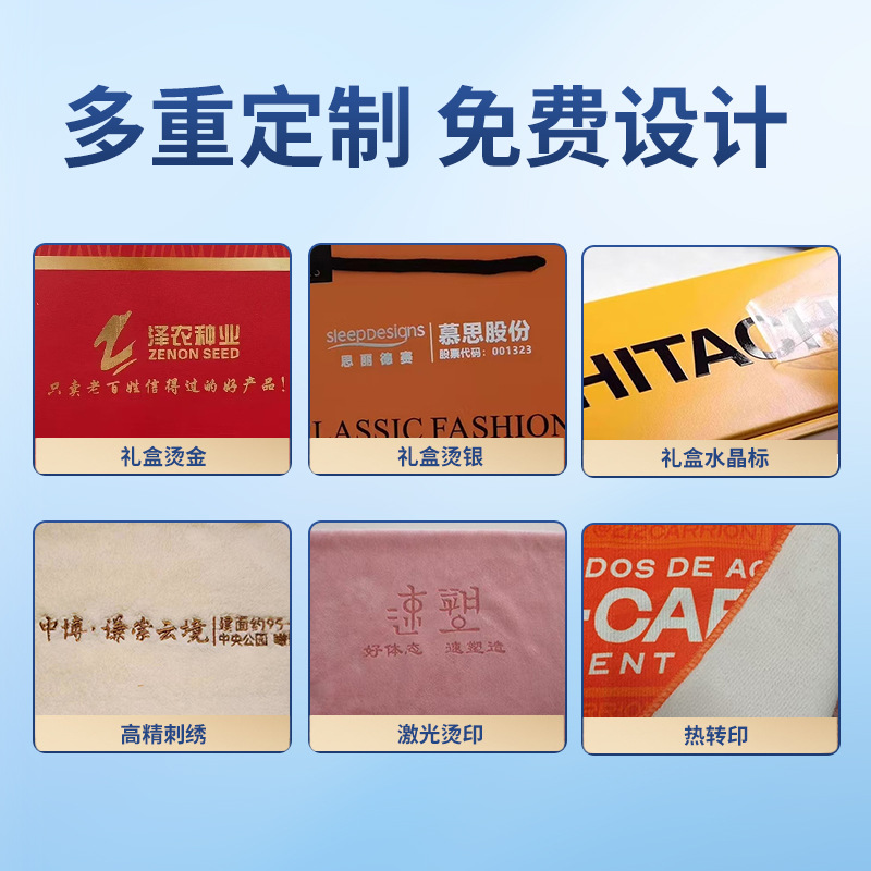 Coral Velvet Towel Custom Company Gift Box for Home Use, Absorbent and Quick-Drying, Gift Souvenir, Business Gift Box Towel