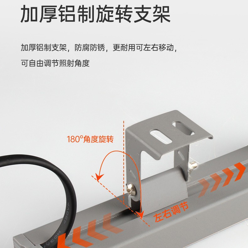 Led Outdoor Wall Washer Light Corridor Courtyard Linear Strip Light Linear Engineering Linear Outdoor Surface-Mounted Lighting