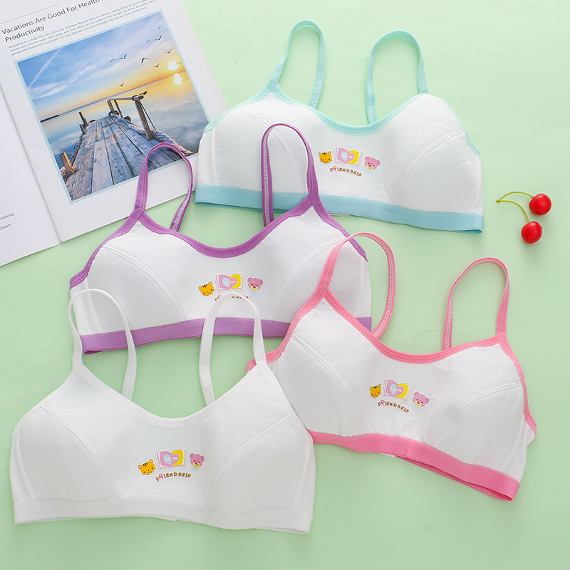 Оптовая продажа бюстгальтеров для девочек, маленькие топы, для девушек старших классов, детское нижнее белье, период подросткового развития, большие топы для детей