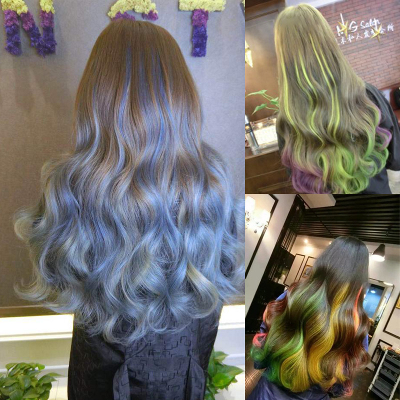 Color wig piece curly hair wig piece color hair piece curly hair clip hair chemical fiber wig color hair extension hair piece