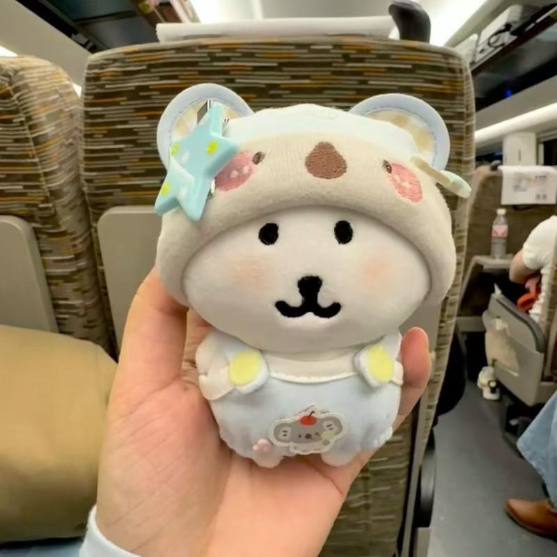 Self-Deprecating Bear Wangzai Afternoon Tea Baby Clothes Cotton Doll Baby Clothes Toy Doll Cute Doll Plush Wholesale Pendant