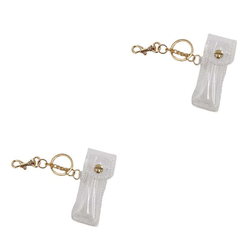 Hot-Selling Pvc Lipstick Case Fashion Transparent Lipstick Storage Bag Versatile Bag Accessory Keychain Pendant