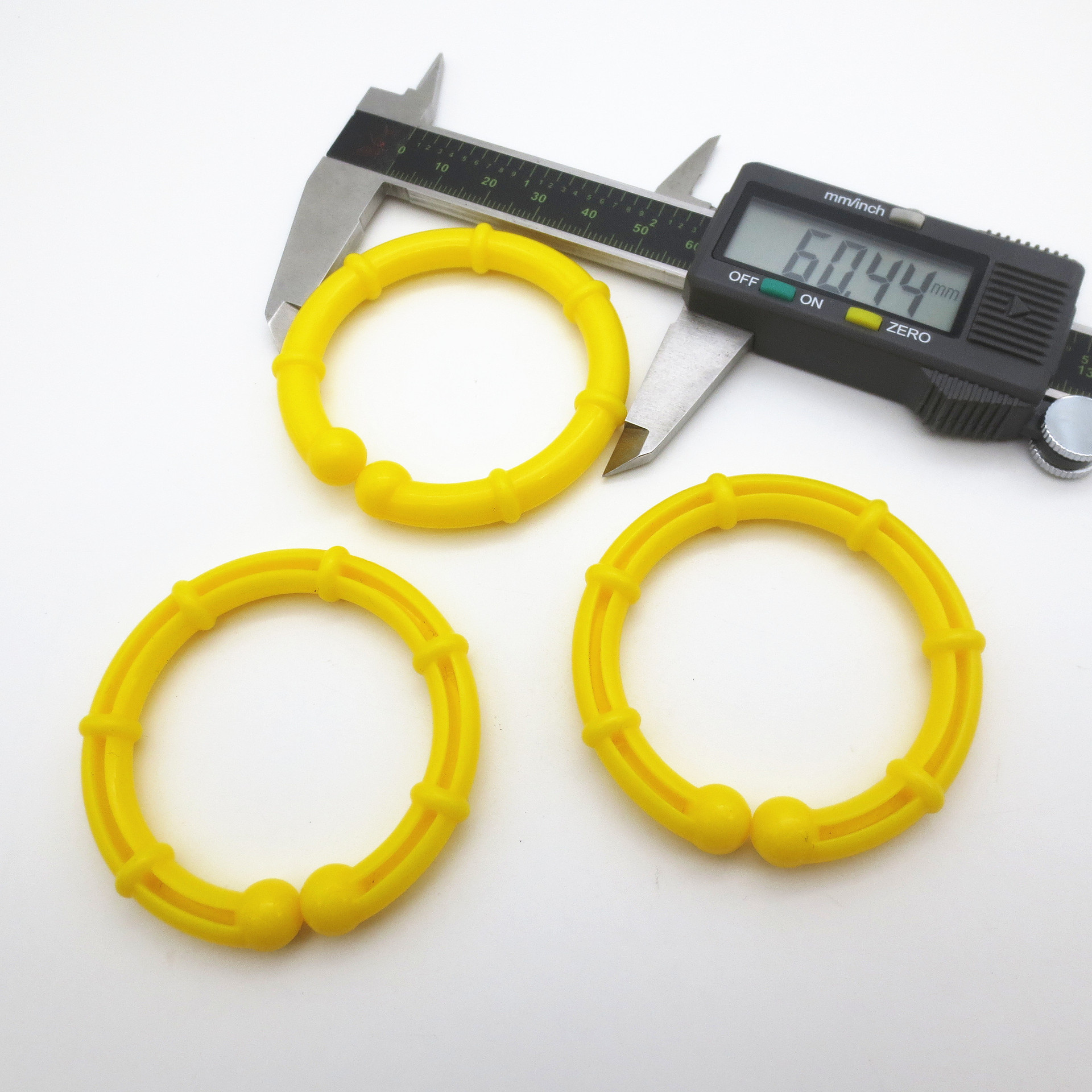 Round O-Ring Bamboo Buckle Bone Joint Ring Jewelry Bracelet Toy Plastic Buckle Stroller Pendant Bamboo Plastic Buckle