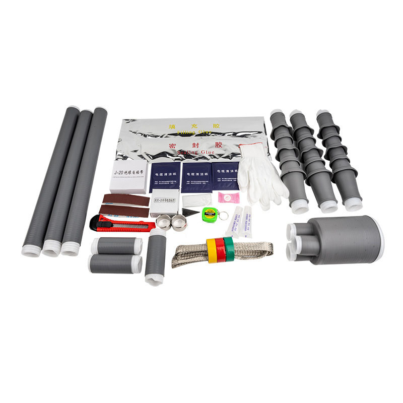 Outdoor 10Kv High Voltage Cold Shrinkable Cable Terminal Head 8.7-15Kv Joint Power Cable Head Accessories Insulating Sleeve