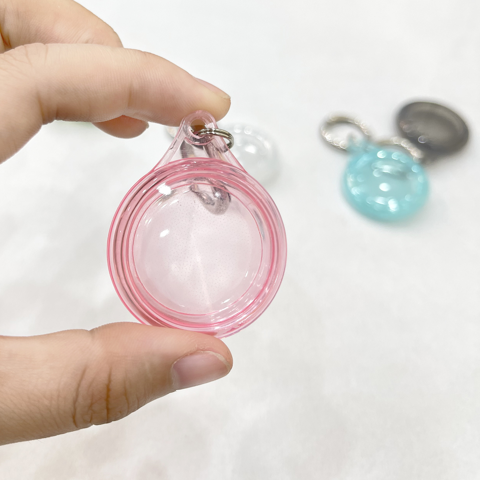 Apple Airtag Protective Case Tpu Waterproof High-Transparency Pendant Case