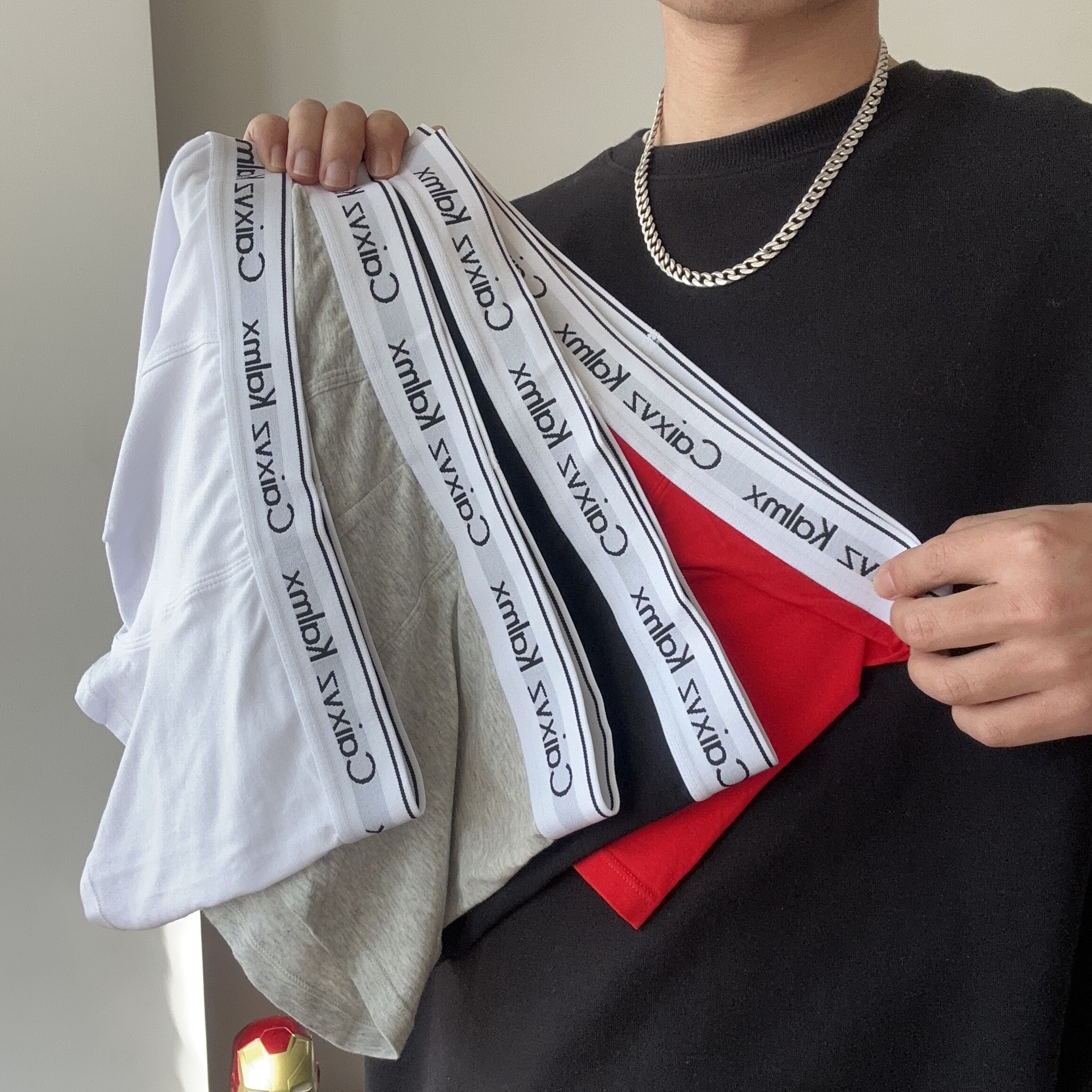 Caixvz Kalmx мужское нижнее белье боксеры из чистого хлопка спортивные боксеры средней талии дышащие мужские шорты