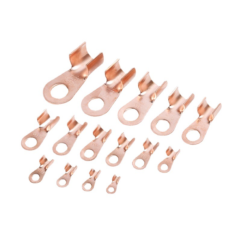 Ot Open Nose National Standard Copper Thickeneded Open Copper Wire Nose Wire Cold-Pressed Wire Round Cold-Pressed Terminal Block