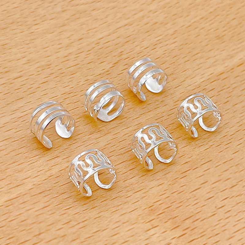 Reggae wig dirty braid hair buckle iron plated wavy hair ring diy braid accessories spot wholesale