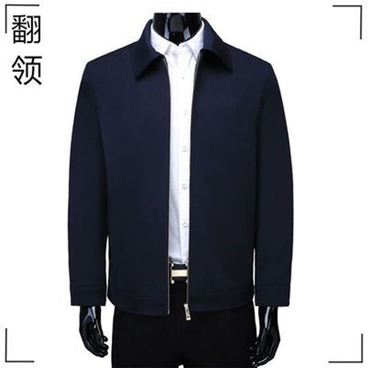 2021 middle-aged and elderly men's jacket men's spring and autumn lapel jacket men's dad's jacket men's casual jacket