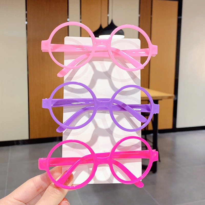 Lensless Children's Glasses Frame Cute Princess Kids Baby Baby Girls' Eyes Mirror Trendy Cartoon Toys for Boys