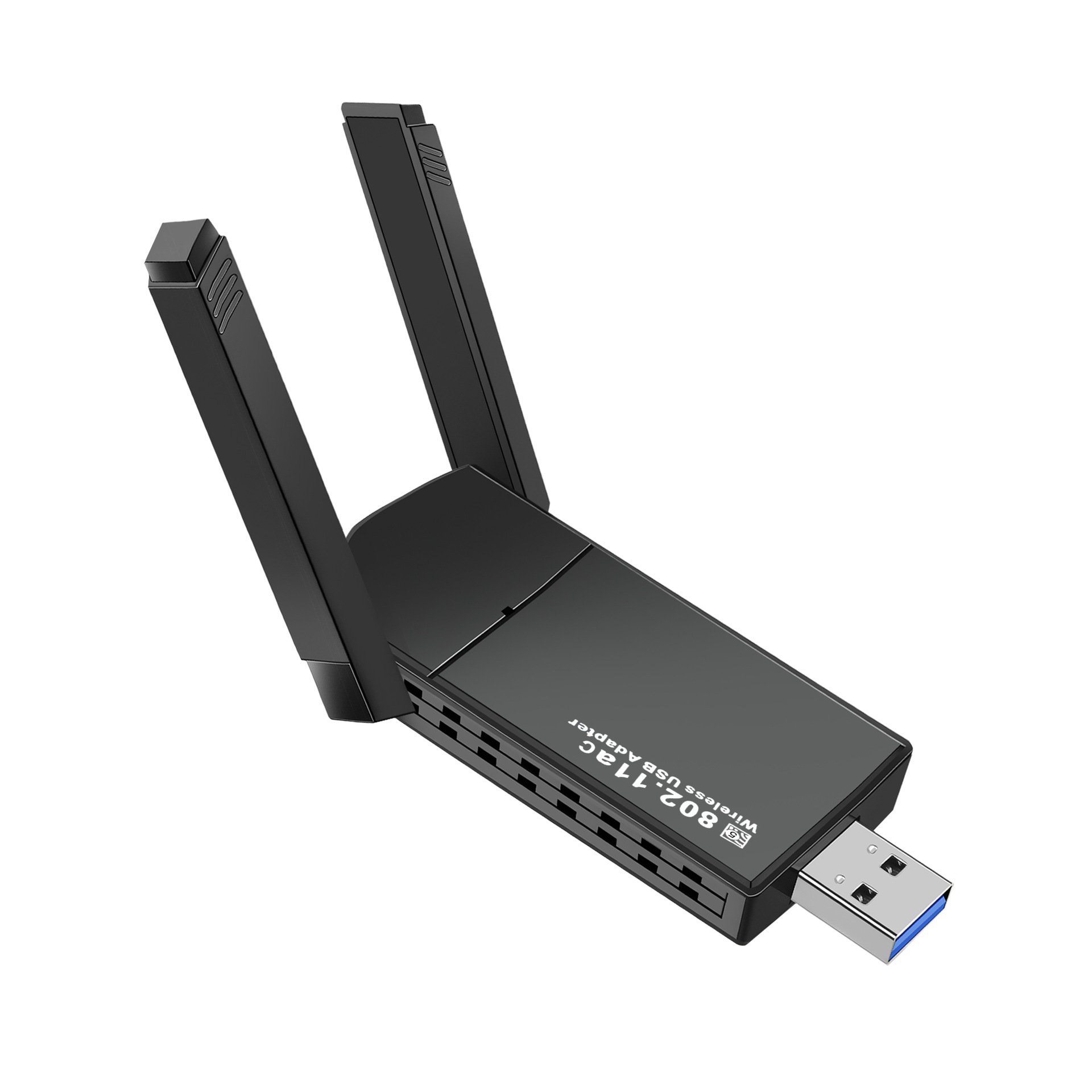USB Wireless Network Card 1300Mbps Gigabit 5g Dual-Band Driver-Free Wifi6 Computer Wireless Receiver Wholesale