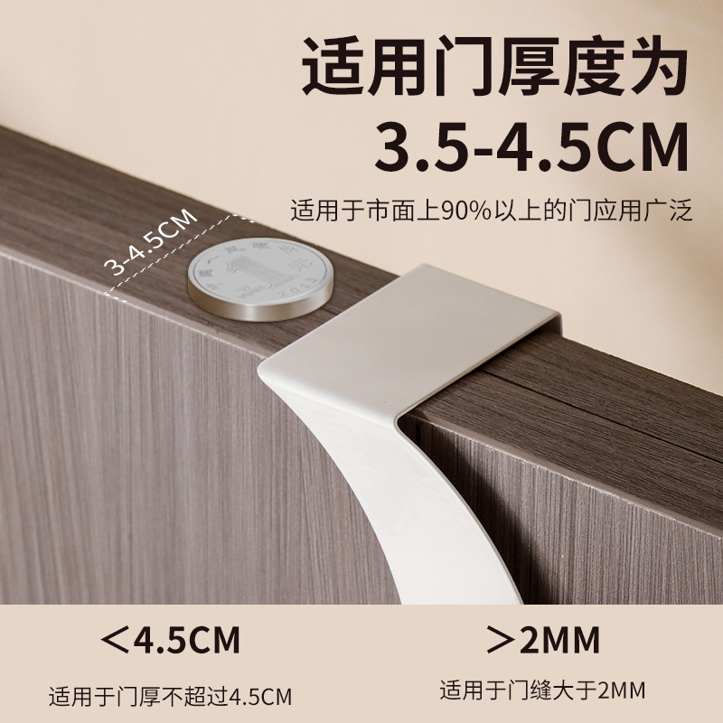 Hooks Behind the Door for Hanging Bags, Keys Behind the Bedroom Door, Clothes Behind the Door, Wavy Hooks, Exclusively for Cross-Border Supply