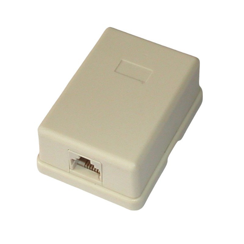 Four-core telephone junction box single-hole junction box double-hole junction box telephone socket telephone connector telephone accessories