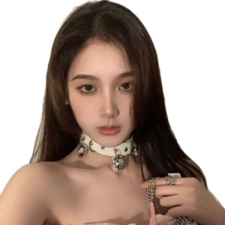 Bell Collar Girlfriend Neck Strap Chain Traction Rope Collar Sm Sexy Neck Ring Necklace Metal Dog Chain