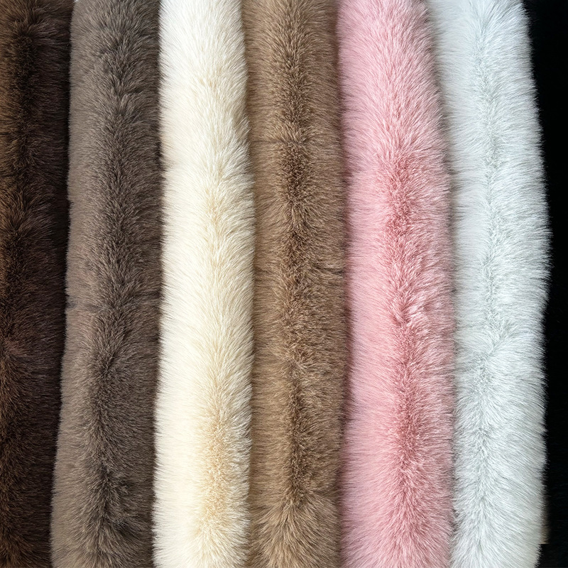 Winter Unisex Versatile Long Plush Warm Scarf Neck Warmer with Fur Collar Double-Sided Thickened Fur Neck Protector