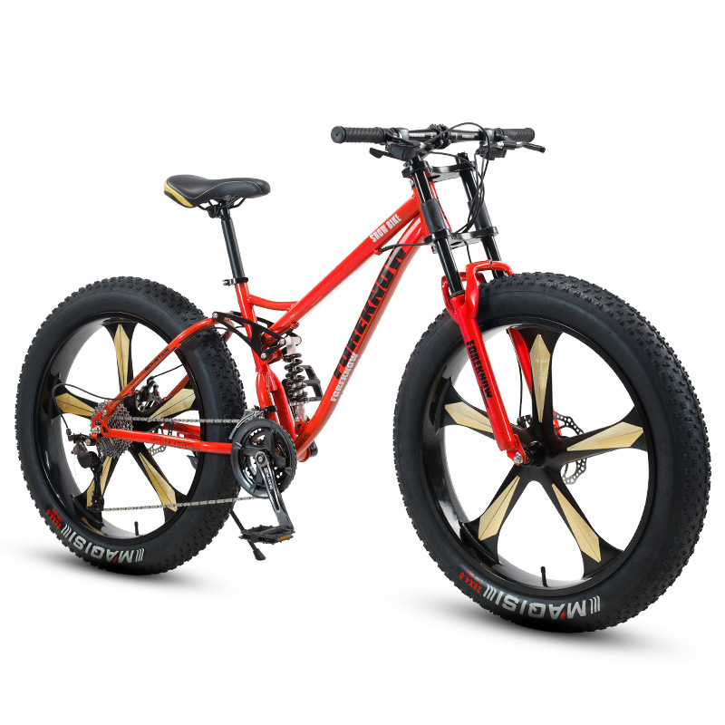 Variable Speed Off-road Beach Snow Mountain Bike Shock Absorption Adult Super Wide 4.0 Large Tire Male and Female Student Bicycle