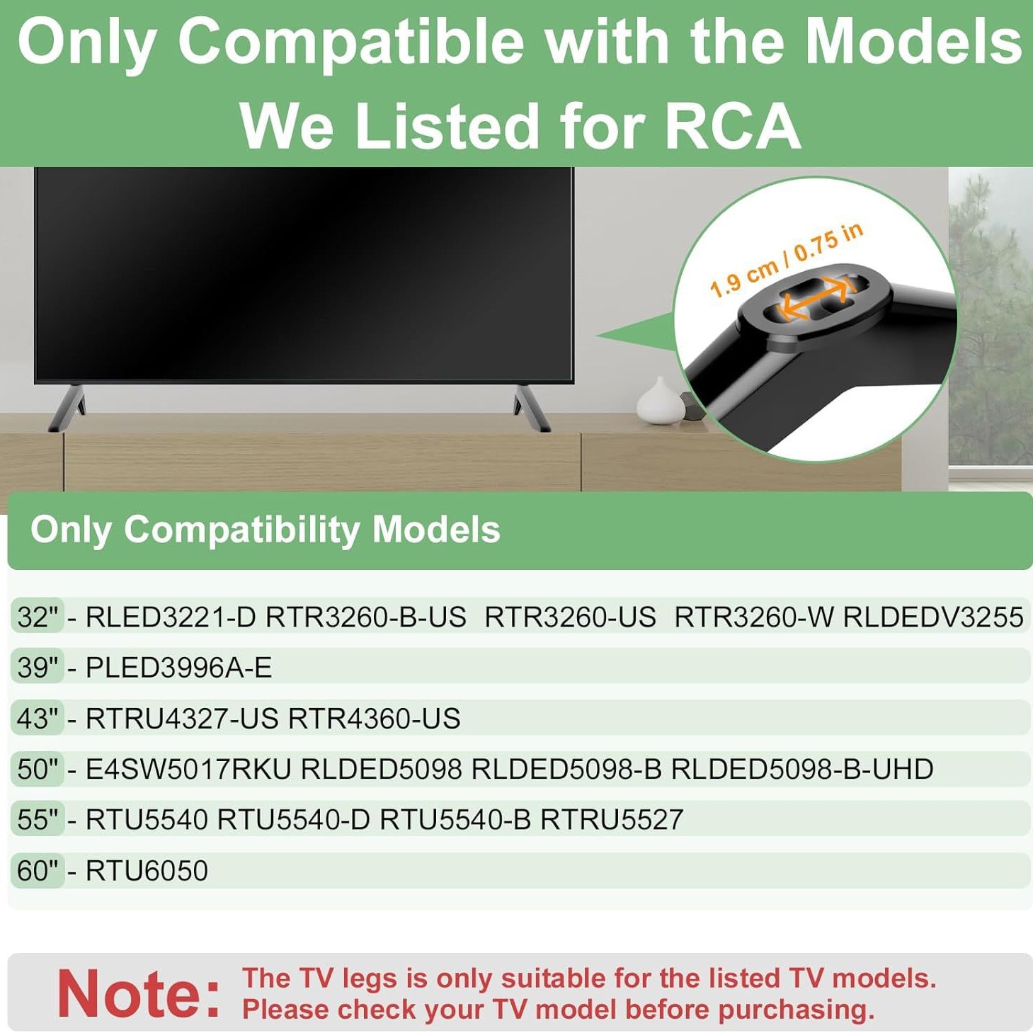 Tv Stand Legs for Rca Tv Replacement Stand Lcd Screen