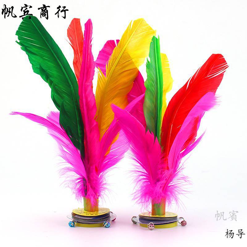 3 Pack Shuttlecock Large Goose Feather Color Game Shuttlecock Bull Bull Bottom Big Spline Adult Student Shuttlecock