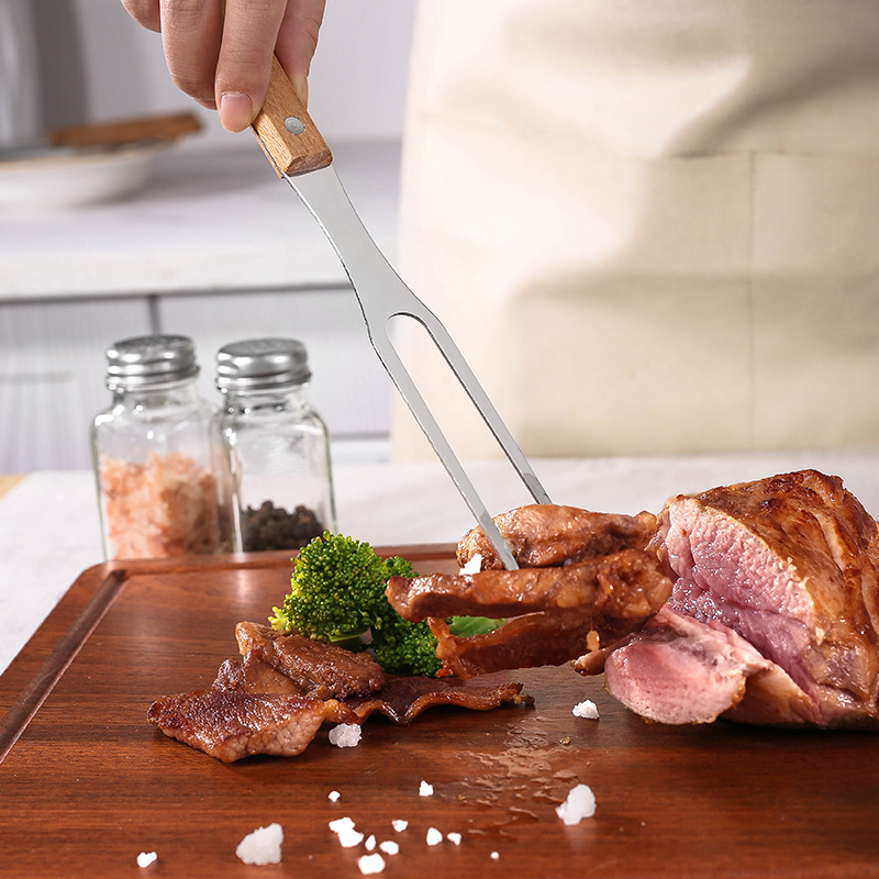 Cross-border western food knife Beech Western food knife and fork camping Cleaver stainless steel knife and fork restaurant steak knife and fork suit